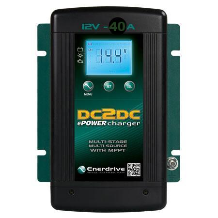 Enerdrive DC to DC 12V 40A Battery Charger for 12V Battery Banks - Perfect for RVs, Boats, and Off-Grid Power Systems