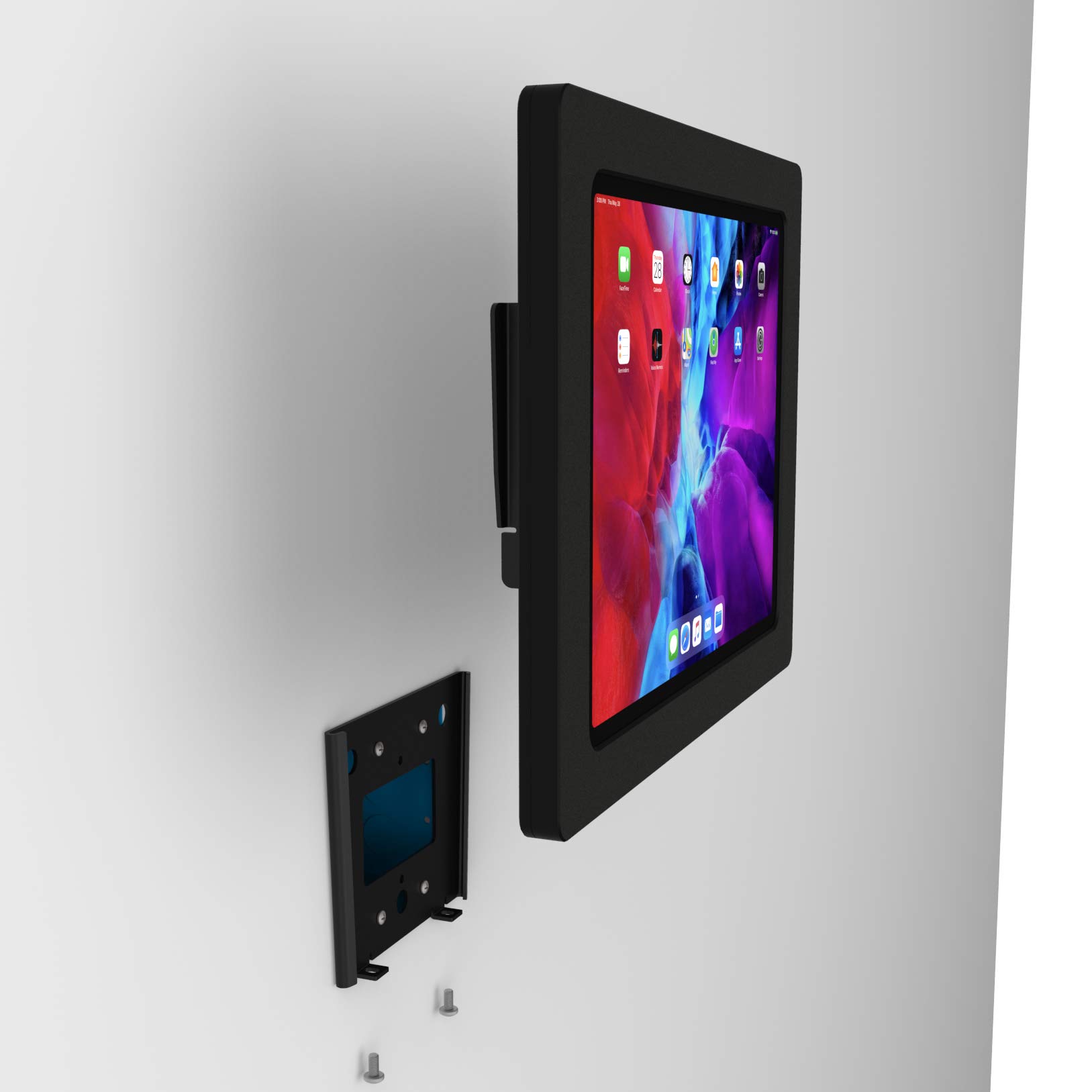 VidaMount Black Enclosure & Fixed VESA Slim Wall Mount Bundle - Compatible with iPad Air 13