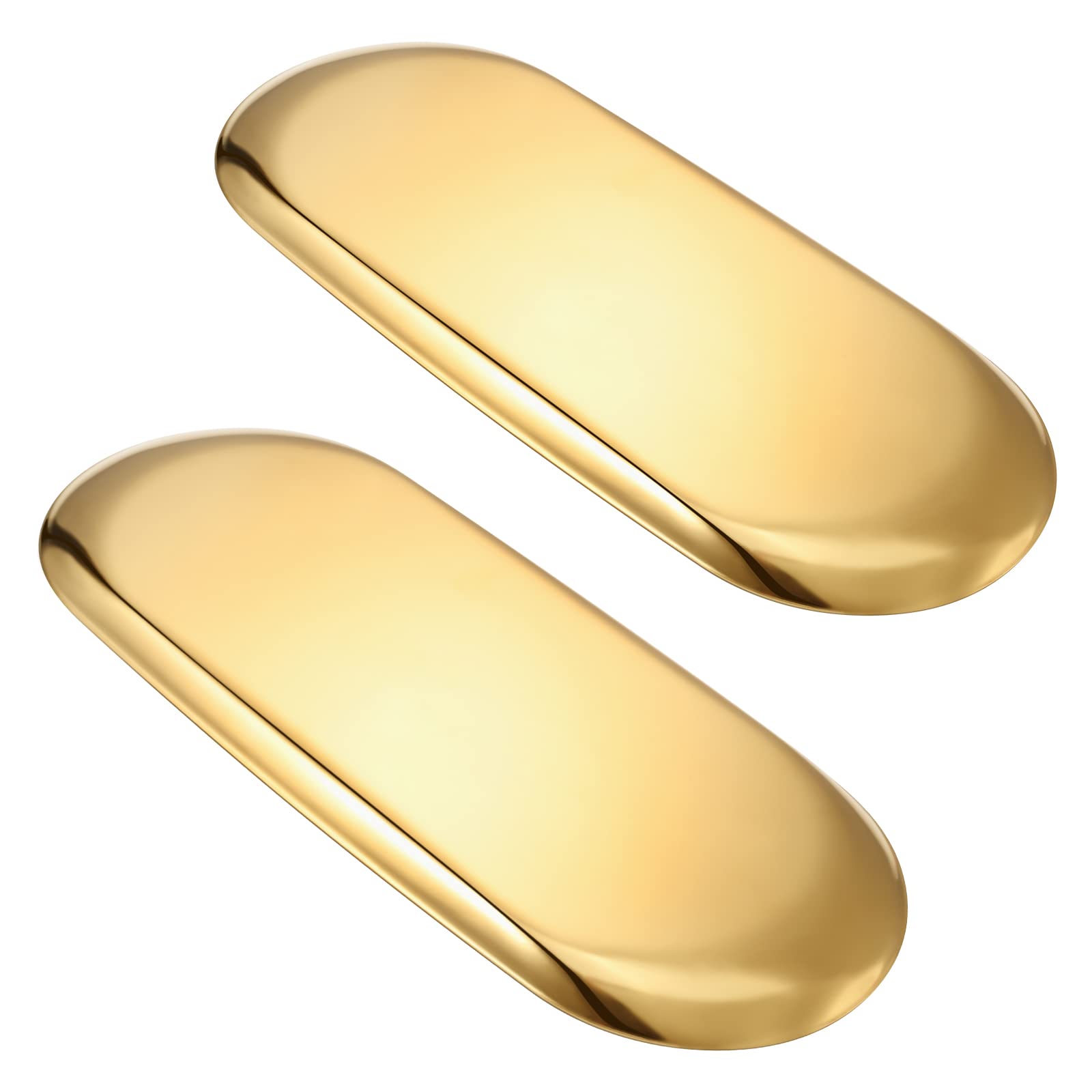 Stainless Steel Tray for Jewelry & Makeup - Gold Vanity Decor (30x12cm) - Perfect for Bathroom & Living Room