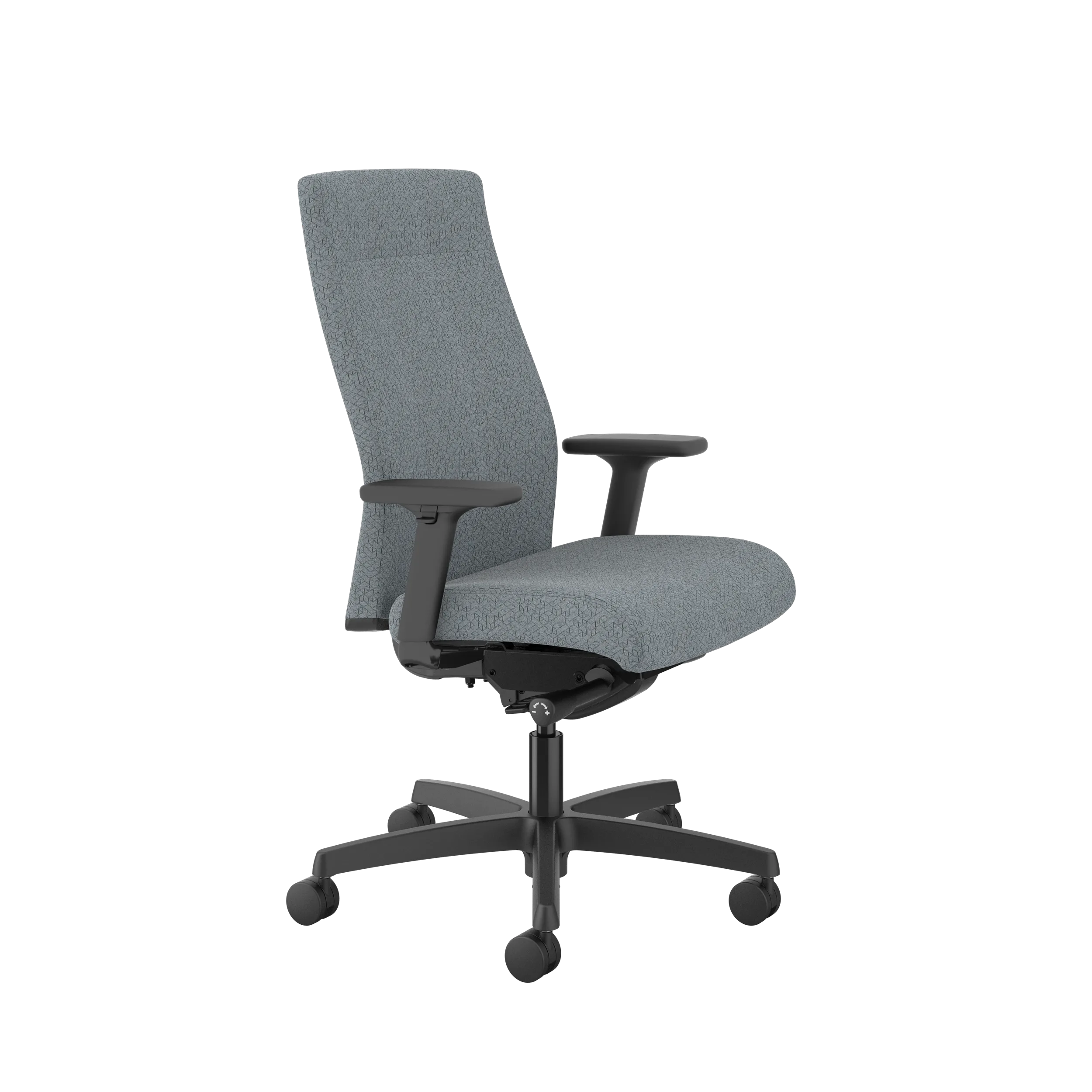 HON Ignition Upholstered Mid Back Office Chair - Ergonomic Mesh Task Chair with Adjustable Lumbar Support for Home & Office Workspace - Perfect for Long Hours of Computer Work and Video Conferencing