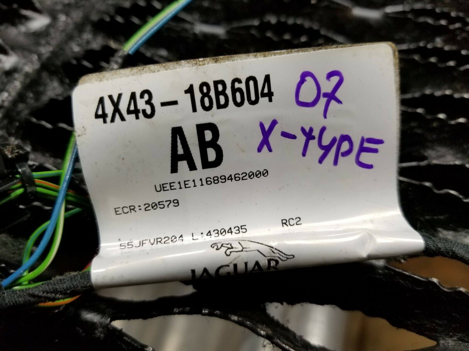02 08 Jaguar X-Type Heater Control Wire Harness OEM 86k - Genuine Replacement Part for Climate Control System Repair | Perfect for DIY Auto Maintenance & Professional Mechanics