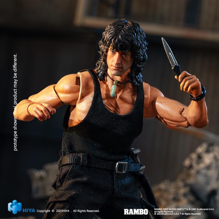 Rambo III Super Series John Rambo 1/12 Scale Collectible Action Figure - Perfect for Movie Fans, Collectors & Display