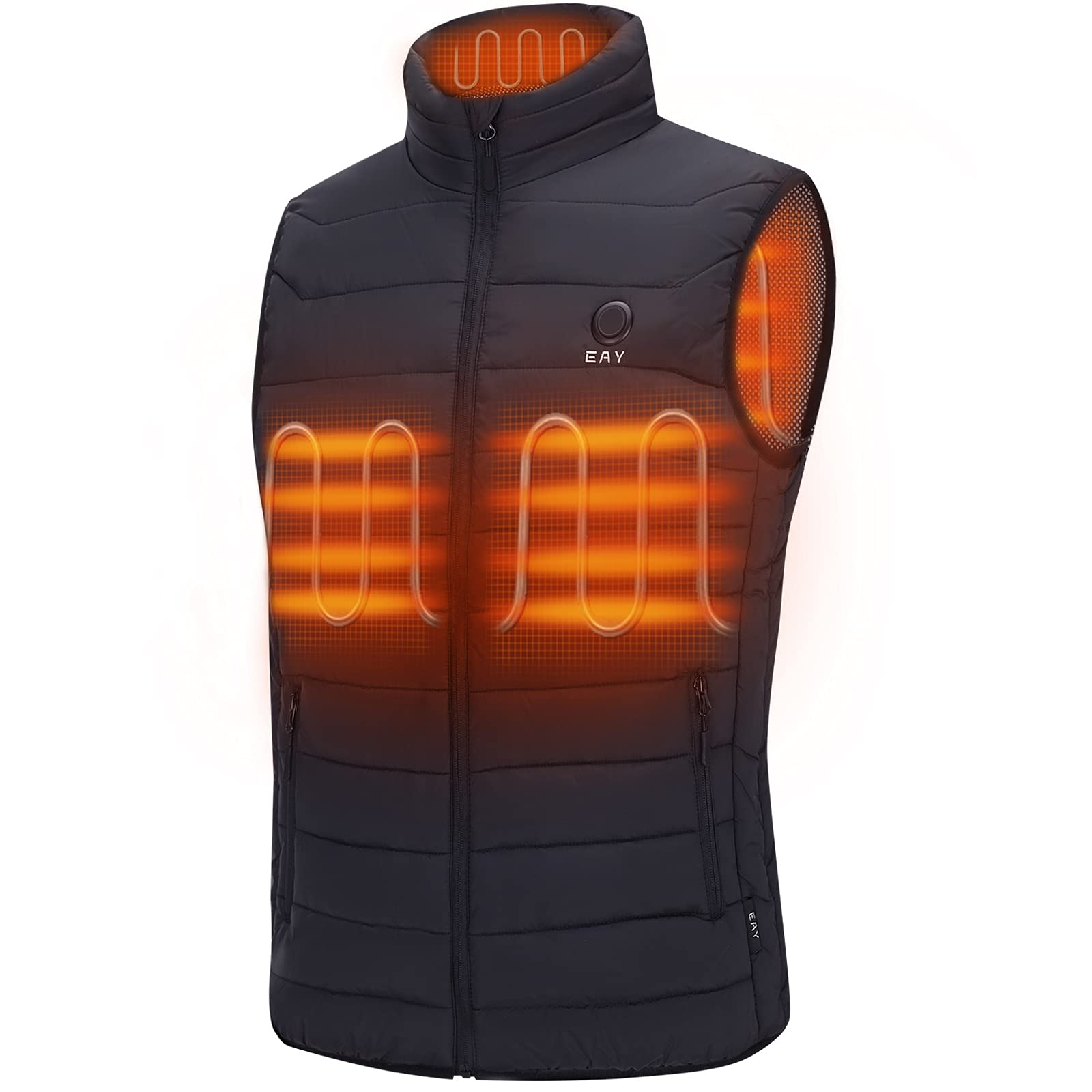 Men's Heated Vest with Rechargeable Battery Pack - Lightweight Electric Warming Jacket for Outdoor Activities, Winter Sports & Cold Weather Commuting