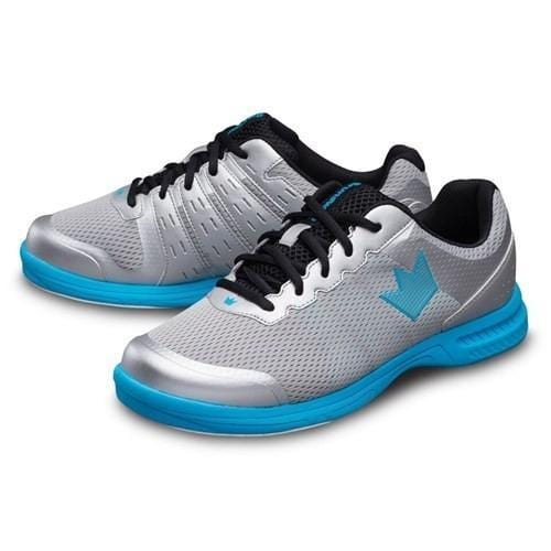 Brunswick Men's Fuze Silver Sky Blue Bowling Shoes - Lightweight & Comfortable for League Play & Tournaments - Perfect for Professional & Casual Bowlers