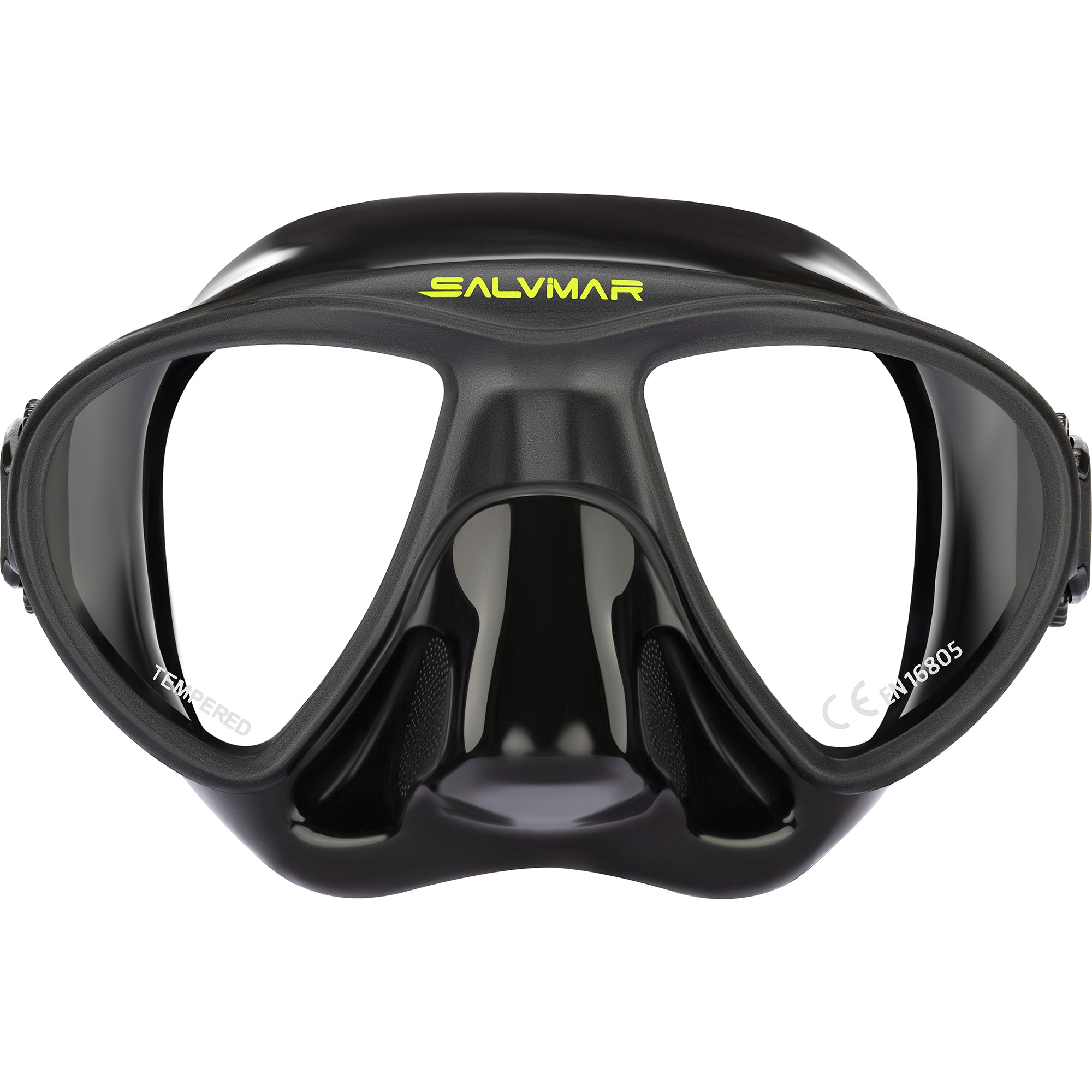 Salvimar Goblin Black Spearfishing Mask - High-Performance Freediving & Scuba Diving Gear for Underwater Hunting & Snorkeling Adventures