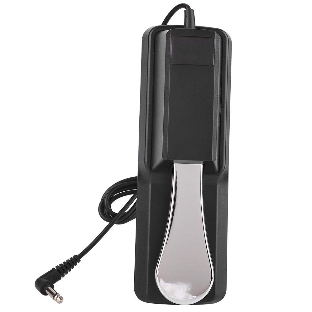 Universal Sustain Pedal for Digital Piano - Black Damper Keyboard Pedal Compatible with Electronic Pianos | Perfect for Home Studios, Live Performances & Music Practice