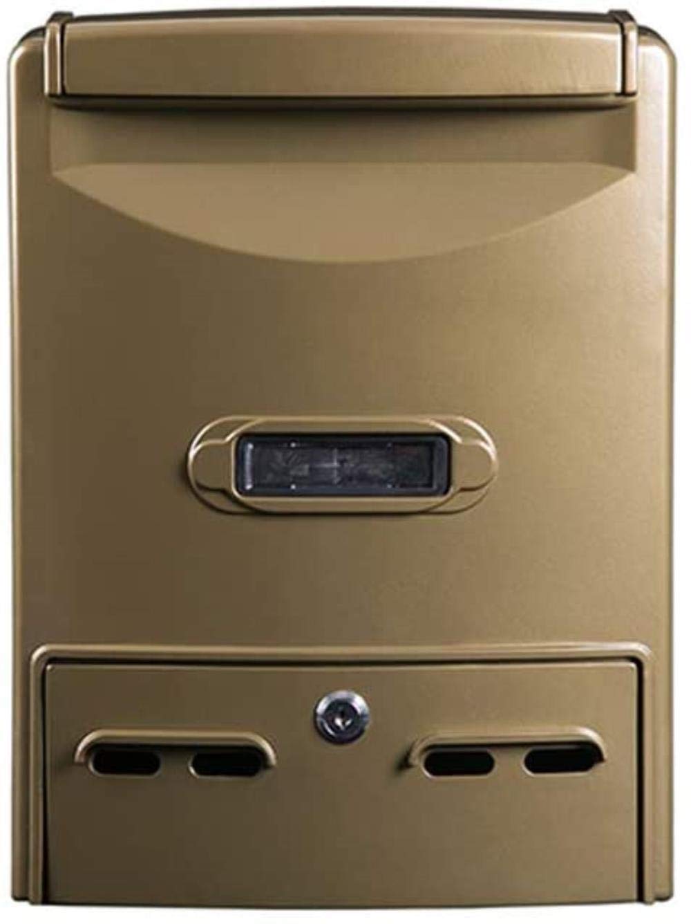 Secure Locking Mailbox for Outdoor Villa & Home Decoration - Newspaper & Letter Box with Key (Color: E) | Perfect for Houses, Apartments & Garden Security