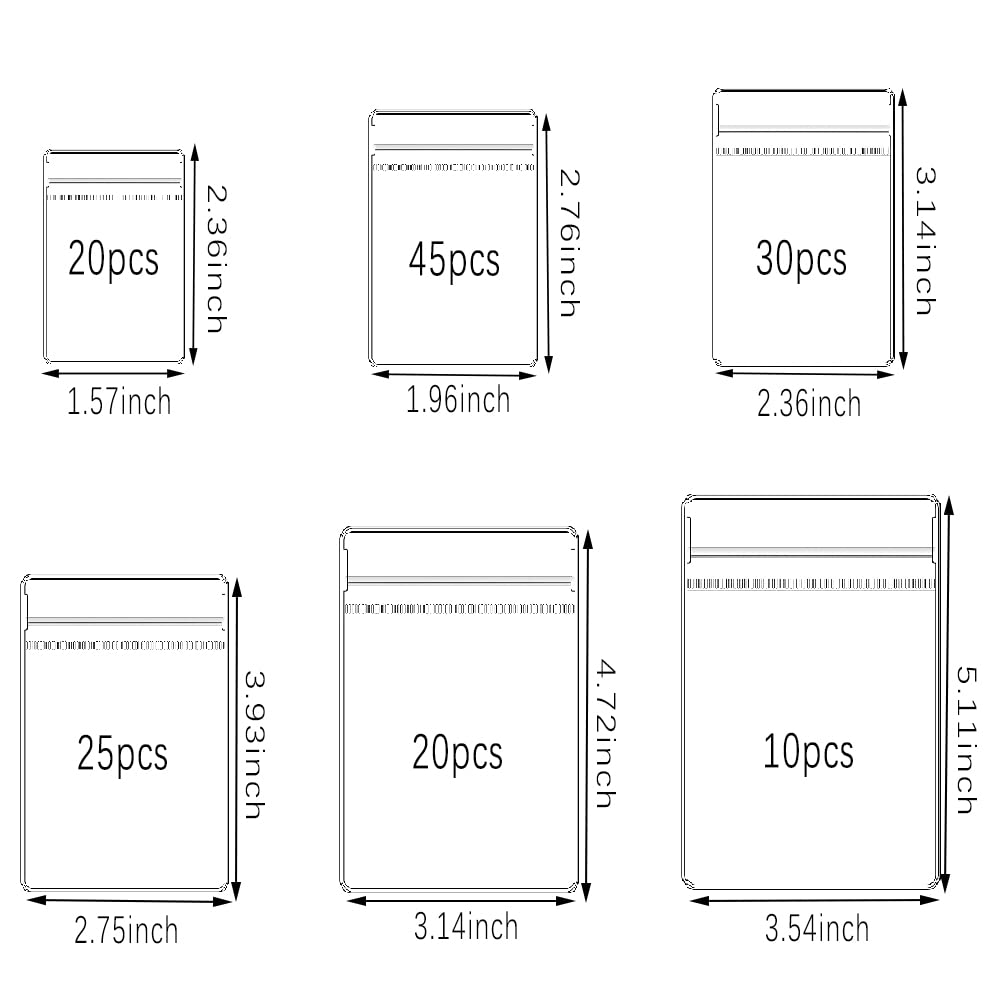 WEDDINGHELPER 150-Pack Clear Plastic Jewelry Bags with Self-Sealing Zipper - Small PVC Transparent Ziplock Pouches for Storing Rings, Bracelets, Earrings - Perfect for Wedding Favors, Jewelry Organizers & Craft Storage