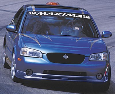 2000-2001 Nissan Maxima Front Lip Spoiler - OEM Style Polyurethane Bumper Lip for Enhanced Aerodynamics - Perfect for Car Enthusiasts & Street Racing Upgrades