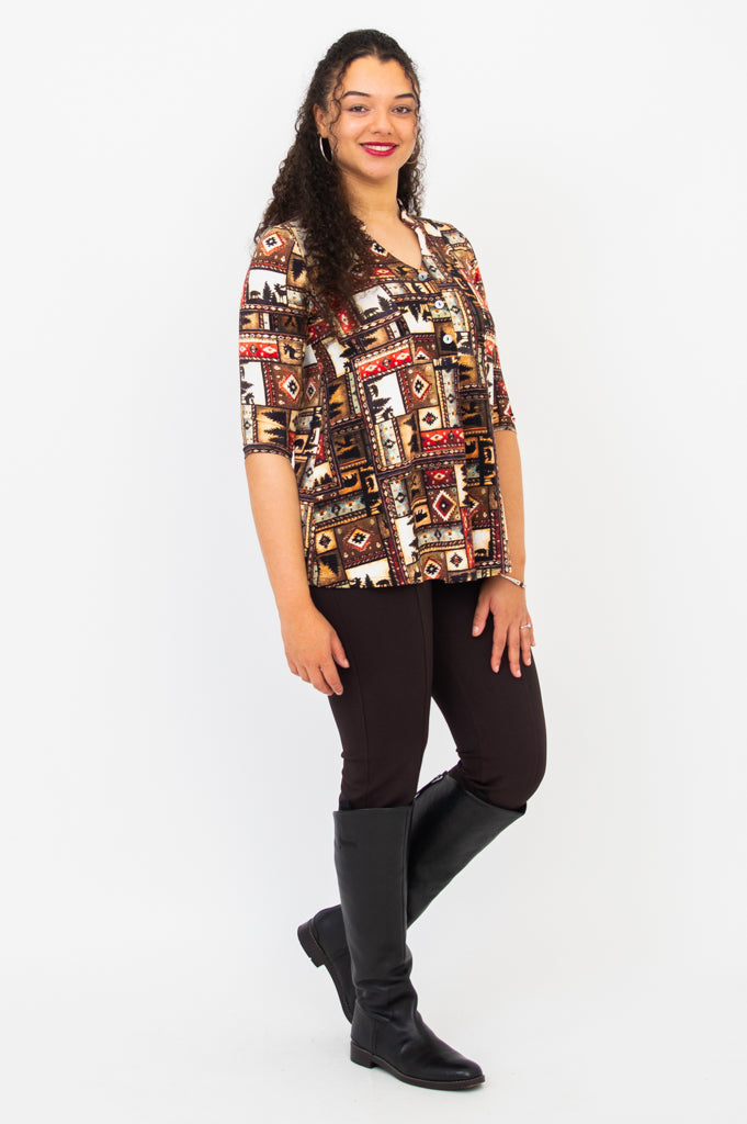 Edwina Top - Soft Bamboo Women's Blouse in Arizona Style | Perfect for Casual Outings & Summer Vacations