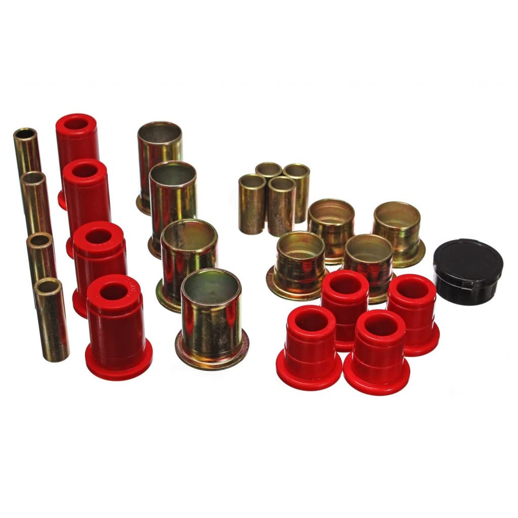 Energy Suspension Control Arm Bushing Set Front Red 3.3162R for 1996-1999 Isuzu Hombre | Durable Suspension Upgrade for Off-Roading & Smooth Ride
