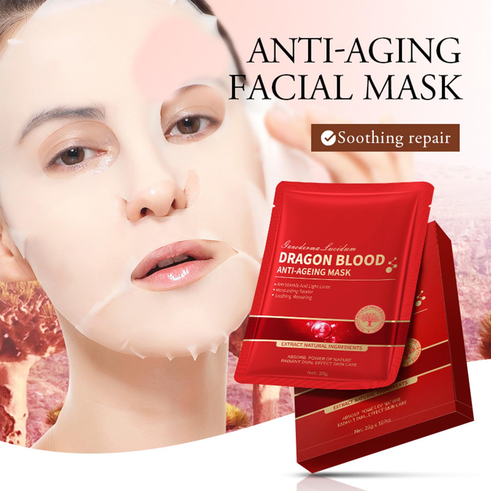 Dragon Blood Anti-Wrinkle Face Cream - Natural Moisturizer for Youthful Skin | Hydrating & Firming Easy Cream for Day & Night Use | Perfect for Dry, Sensitive & Aging Skin (1PC)