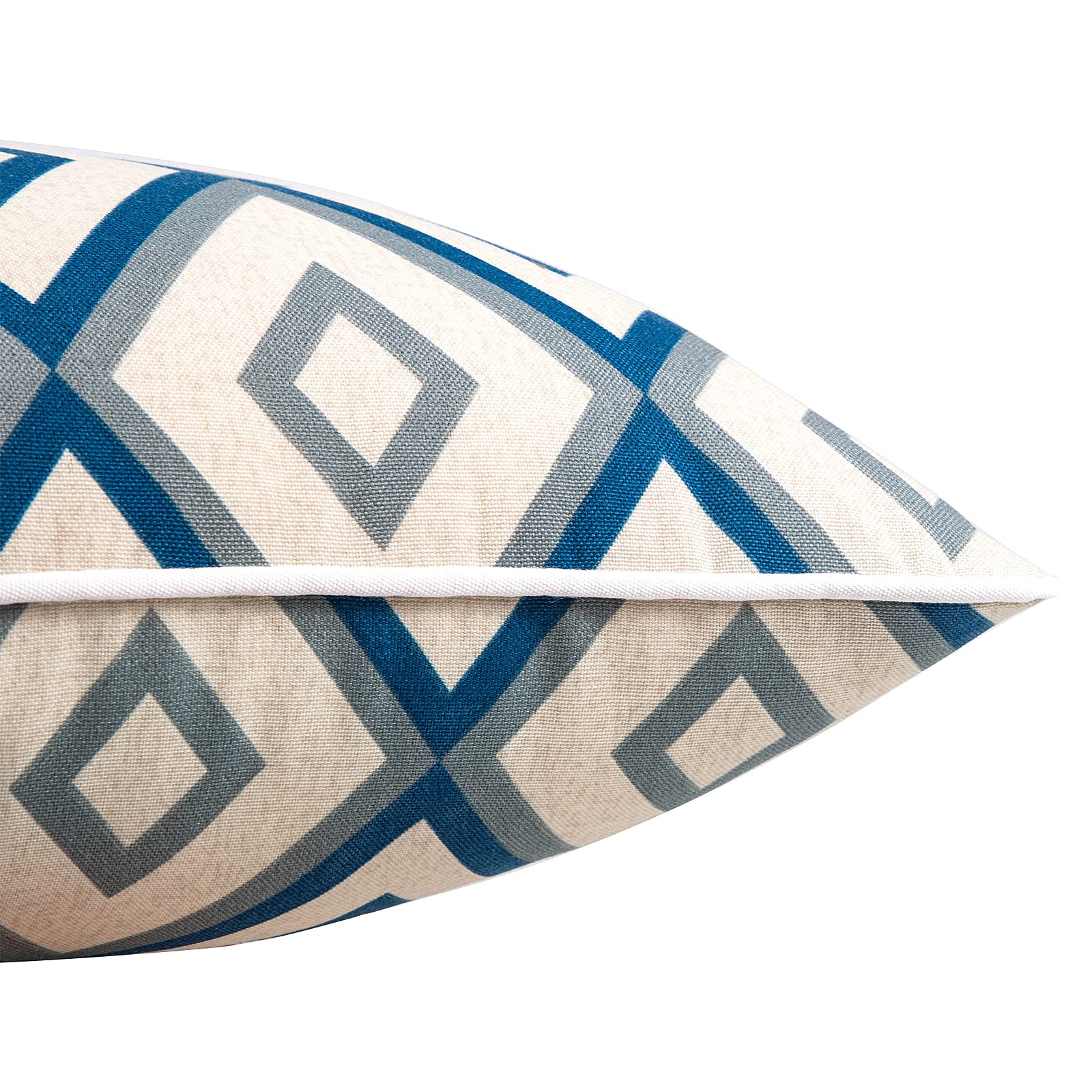 JMGBird Waterproof Outdoor Pillows Set of 2 - 12×20 Inch Lumbar Cushions with Inserts for Patio Furniture, Garden Chairs, Poolside Lounging & Backyard Decor