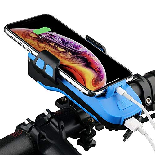 BoxWave Stand and Mount for Blackview BV5900 - Solar Rejuva Bike Mount with 4000mAh Power Bank, LED Lights & Horn | Perfect for Cycling, Outdoor Adventures & Emergency Power