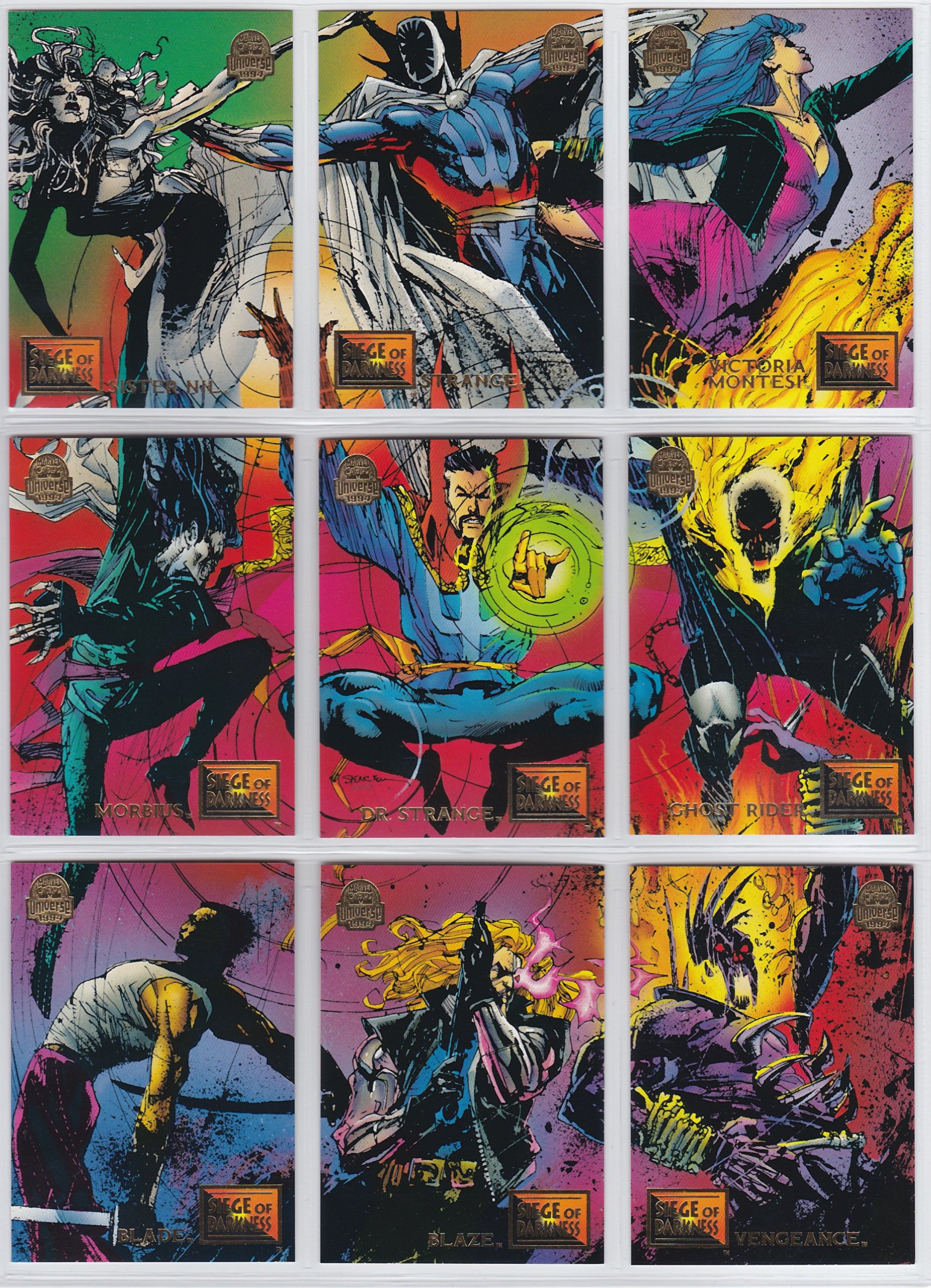 1994 Marvel Universe Series V Complete Base Set of 200 NM/M Trading Cards - Spider-Man, X-Men, Avengers | Collectible Cards for Display, Trading & Investment