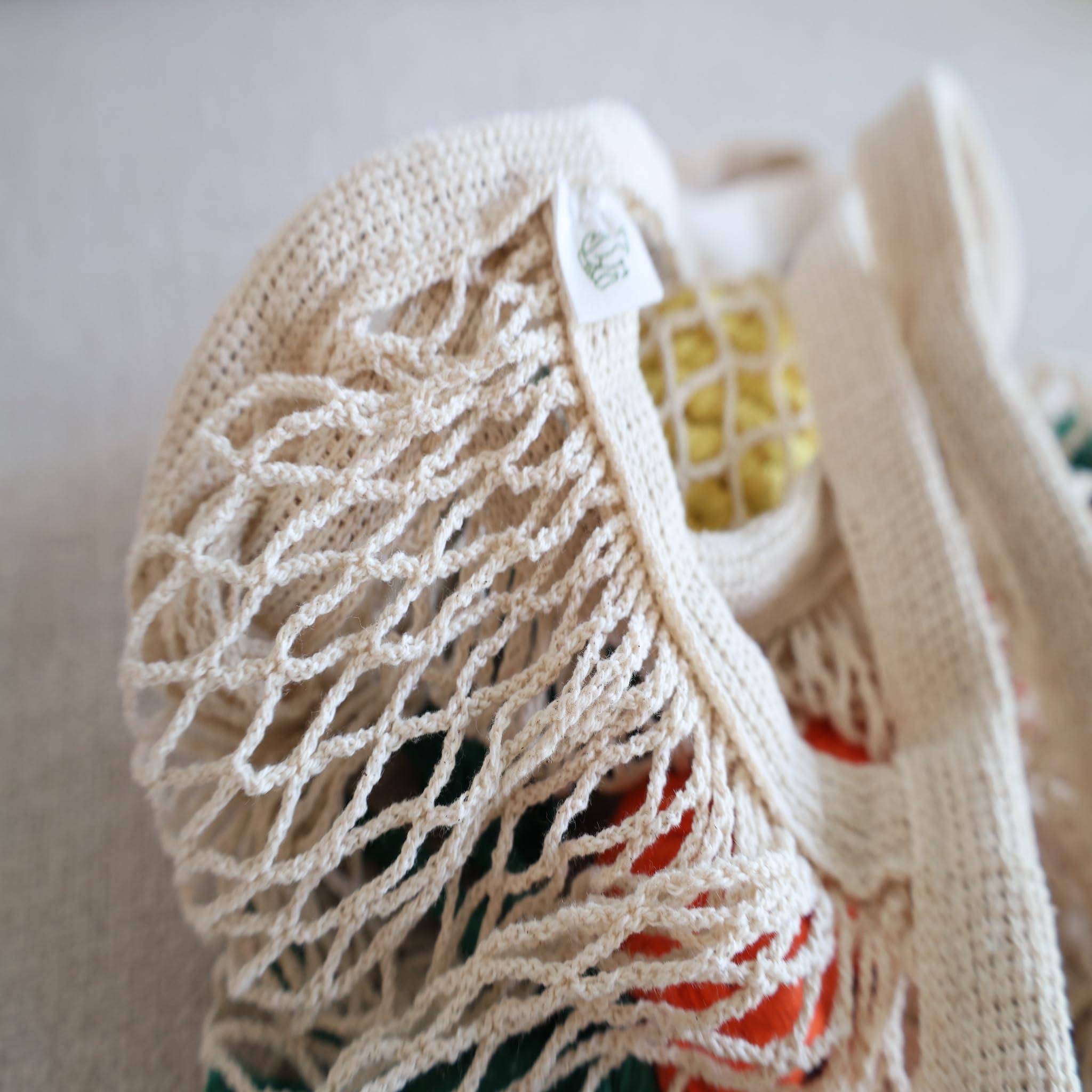 Eco-Friendly Crochet Grocery Bag - Reusable & Biodegradable for Farmers Market