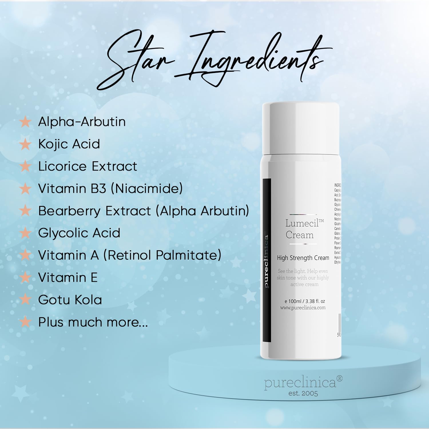 Lumecil Skin Lightening Cream - 100ml x 6 Bottles | Most Effective Whitening Treatment for Dark Spots & Even Skin Tone | Achieve Brighter, Fairer Complexion | Perfect for Daily Skincare Routine & Special Occasion Prep