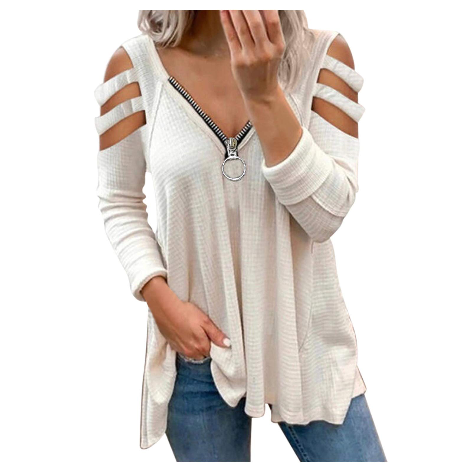 Women's Loose Sleeveless Cross Back Tank Top with V-Neck & Layered Hem - Casual Summer Tops for Beach, Yoga, and Everyday Wear