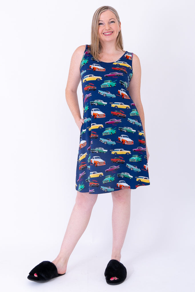 Evangeline 1950s Vintage Style Bamboo Dress - Retro Swing Dress for Women, Perfect for Parties, Dances & Special Occasions