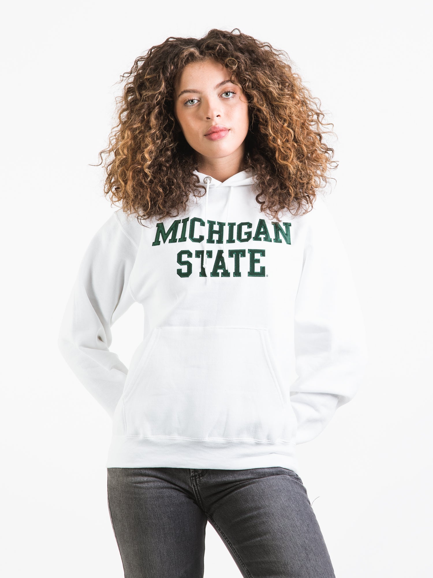 Champion Michigan State Hoodie - Men's & Women's Pullover Sweatshirt for College Fans | Cozy Fleece Loungewear for Game Day & Casual Wear