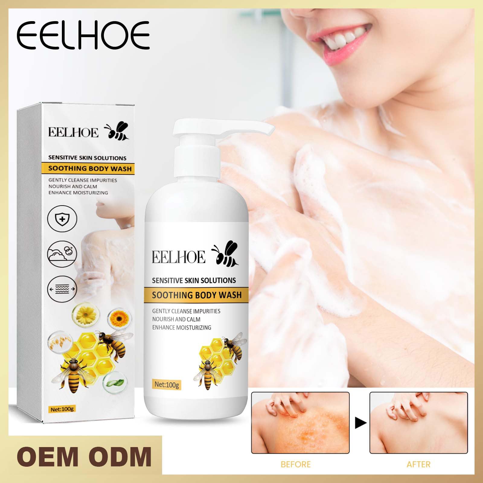 Honeys Moisturizing Shower Gel for Women - Hydrating Body Wash with Deep Cleansing & Grease Removal - Daily Use for Soft, Smooth Skin - Ideal for Dry Skin & Post-Workout Refreshment