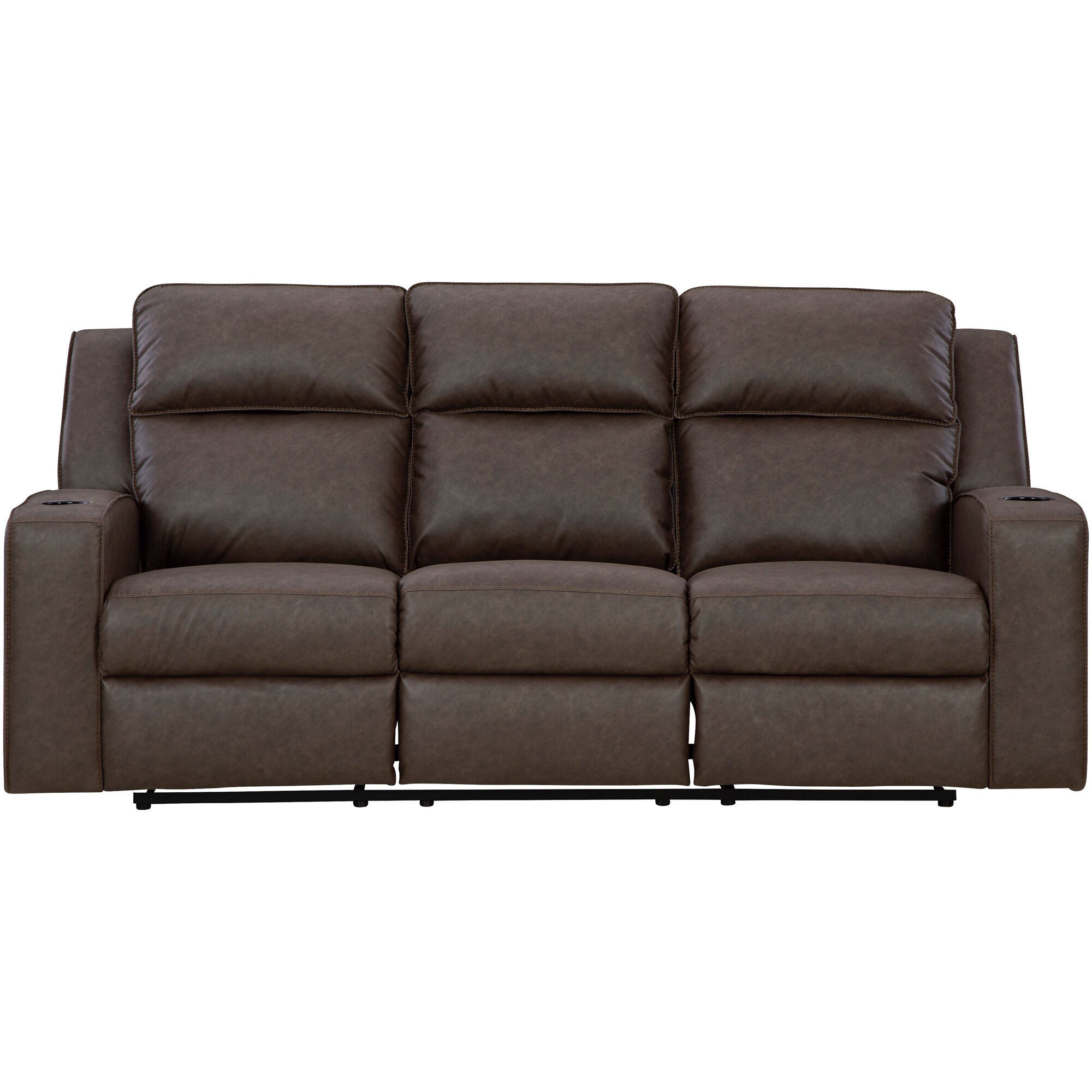 Lavenhorne Reclining Drop Table Sofa - Convertible Sectional Couch with Cup Holders and USB Ports | Perfect for Small Spaces, Living Rooms, and Home Theaters