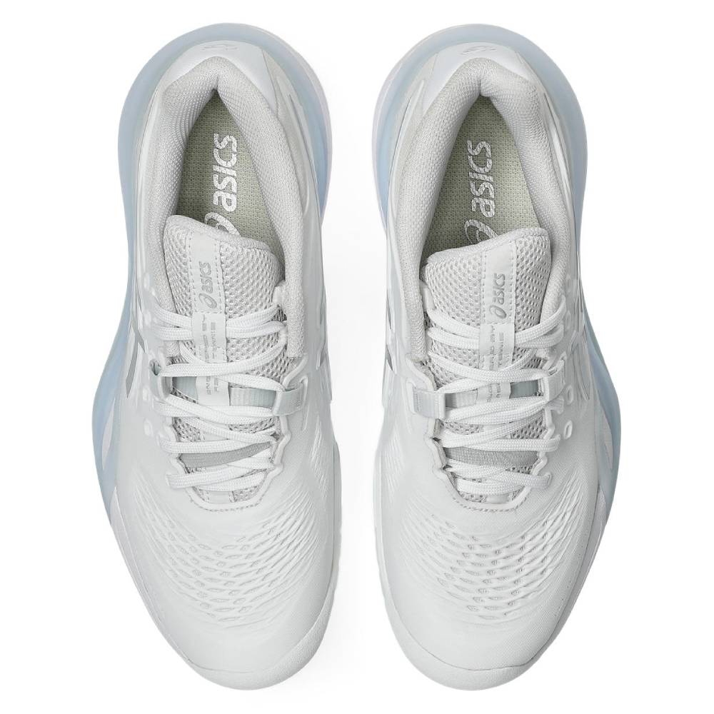 ASICS Gel Resolution X Women's Tennis Shoes - White/Pure Silver - High-Performance Court Shoes for Women - Perfect for Tennis, Pickleball & Indoor Court Sports