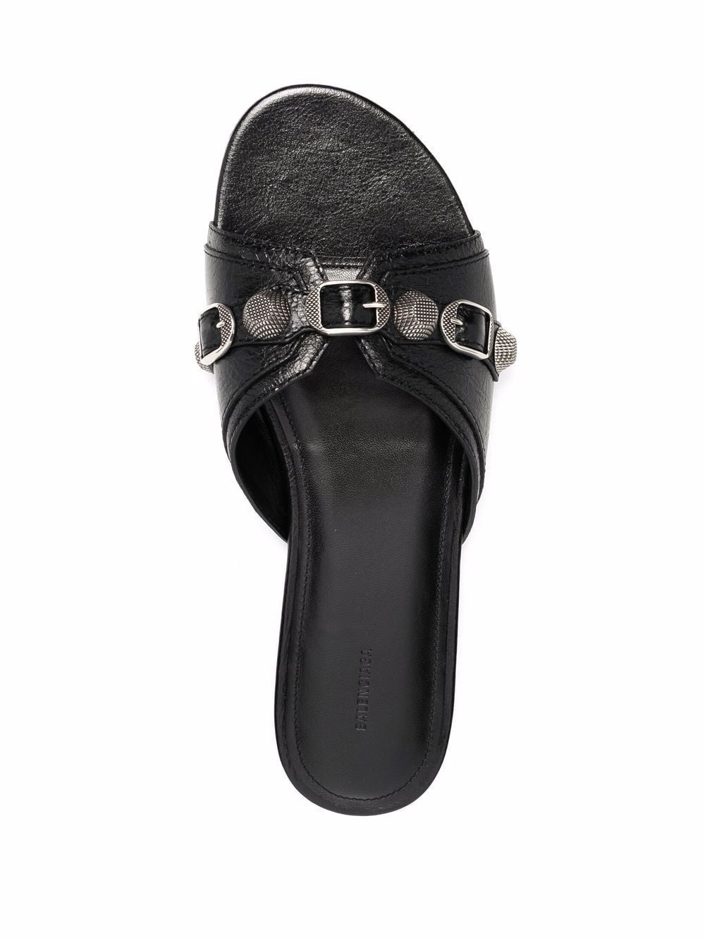Balenciaga Black Sandals for Women - Luxury Designer Slide Sandals | Perfect for Summer, Beach, and Casual Outfits
