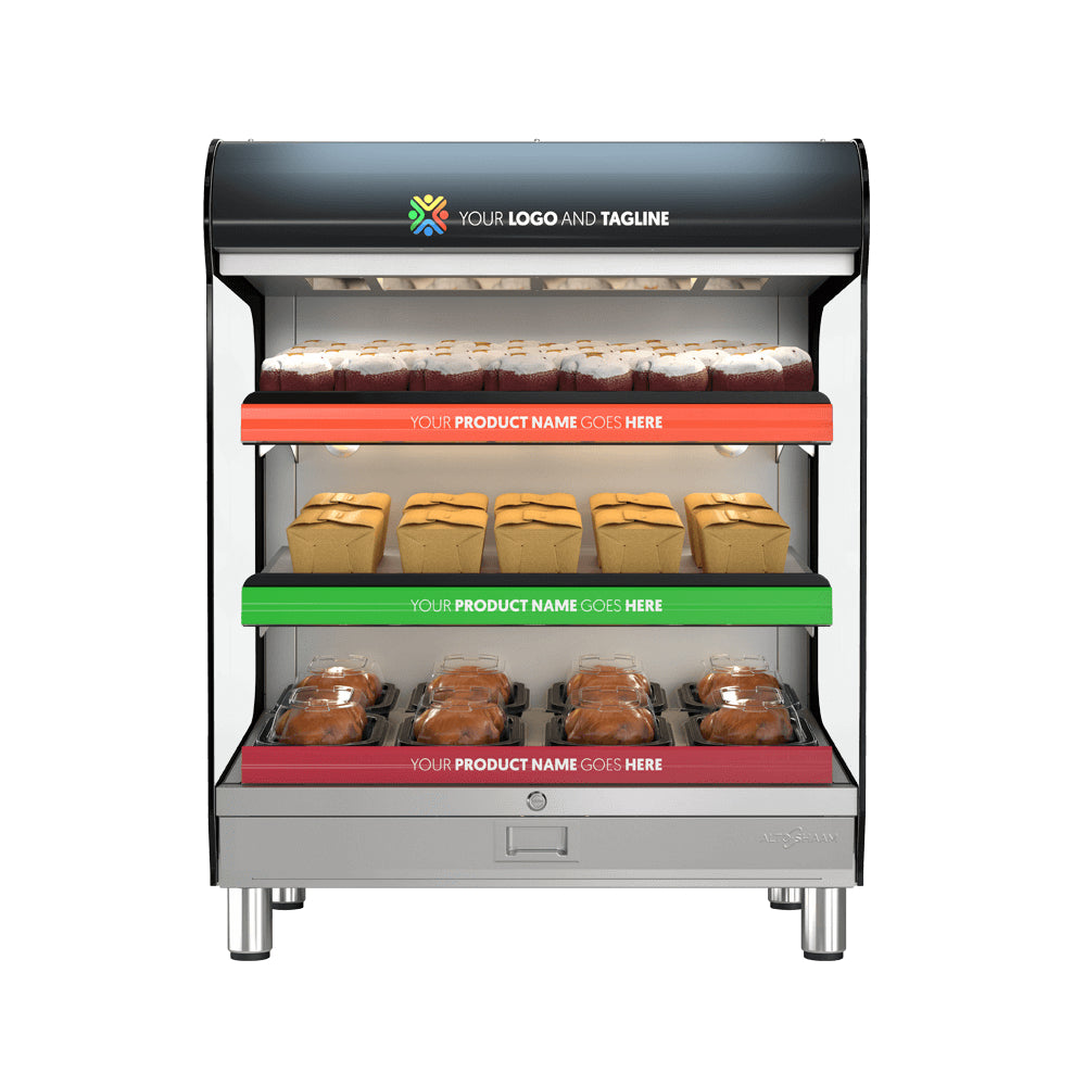 Alto Shaam 36-Inch Countertop Heated Food Display Shelf - HSM 36/3S/CT - Perfect for Restaurants, Cafes, and Buffets to Keep Food Warm and Fresh