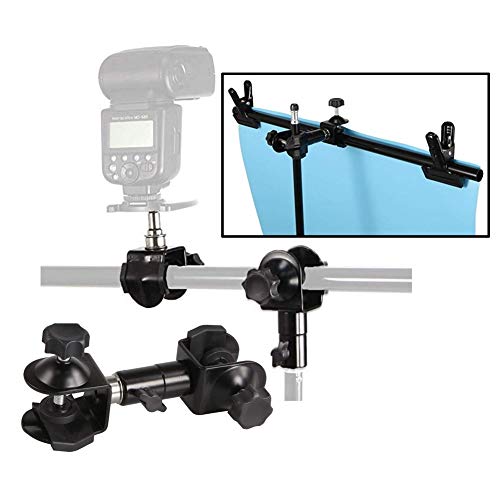 Premium 2-in-1 C-Type Camera Umbrella Holder Clip - Adjustable Clamp Bracket for Tripod & Light Stand - Durable Outdoor Photography Accessory for DSLR Cameras, Video Shooting, and Studio Lighting Setups