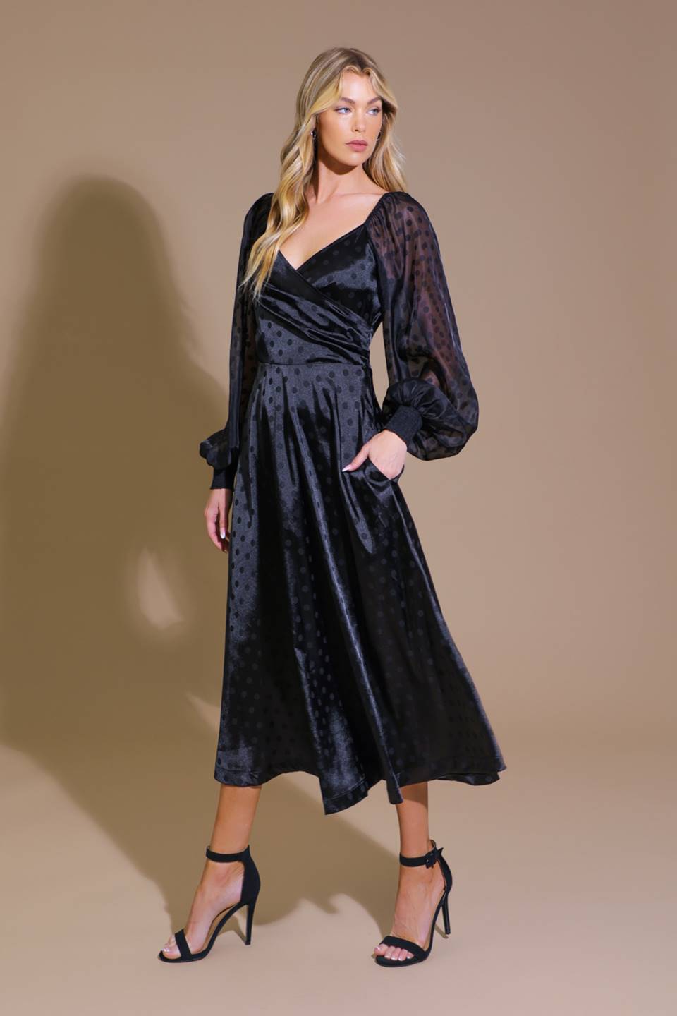 Luminous Vibes Woven Midi Dress - Elegant Flowy Summer Dress for Women, Perfect for Beach Vacations, Date Nights & Outdoor Parties