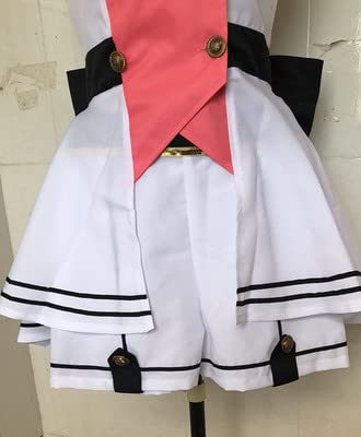 Kizuna AI Cosplay Costume - Sweet Anime Uniform Dress with Stockings for Women | Perfect for YouTube, Conventions & Halloween Cosplay