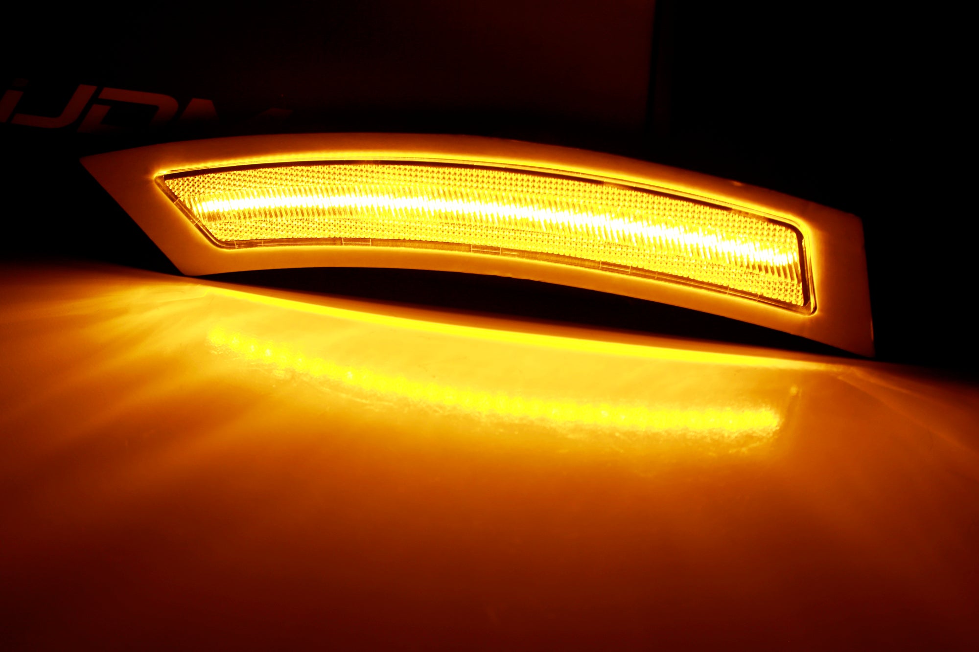 Clear Lens LED Bumper Reflector Replacement for 2007-2012 BMW E92 3 Series - Upgrade Side Marker Lights for Enhanced Visibility & Style (Perfect for Night Driving & Car Customization)