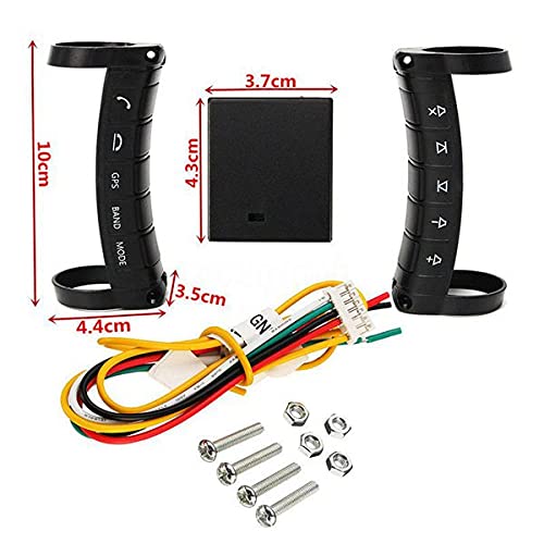Universal Wireless Bluetooth Steering Wheel Controller - Multi-Function LED Buttons for Car DVD Navigation