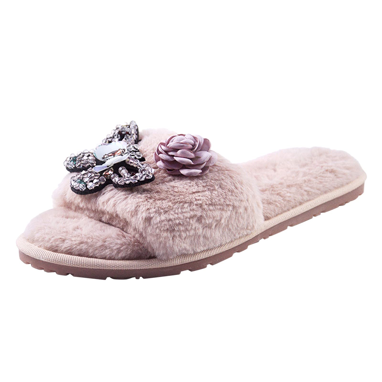 AODONG Women's Open Toe Espadrille Sandals - Comfortable Summer Slippers for Casual Wear, Beach, Poolside & Home Use