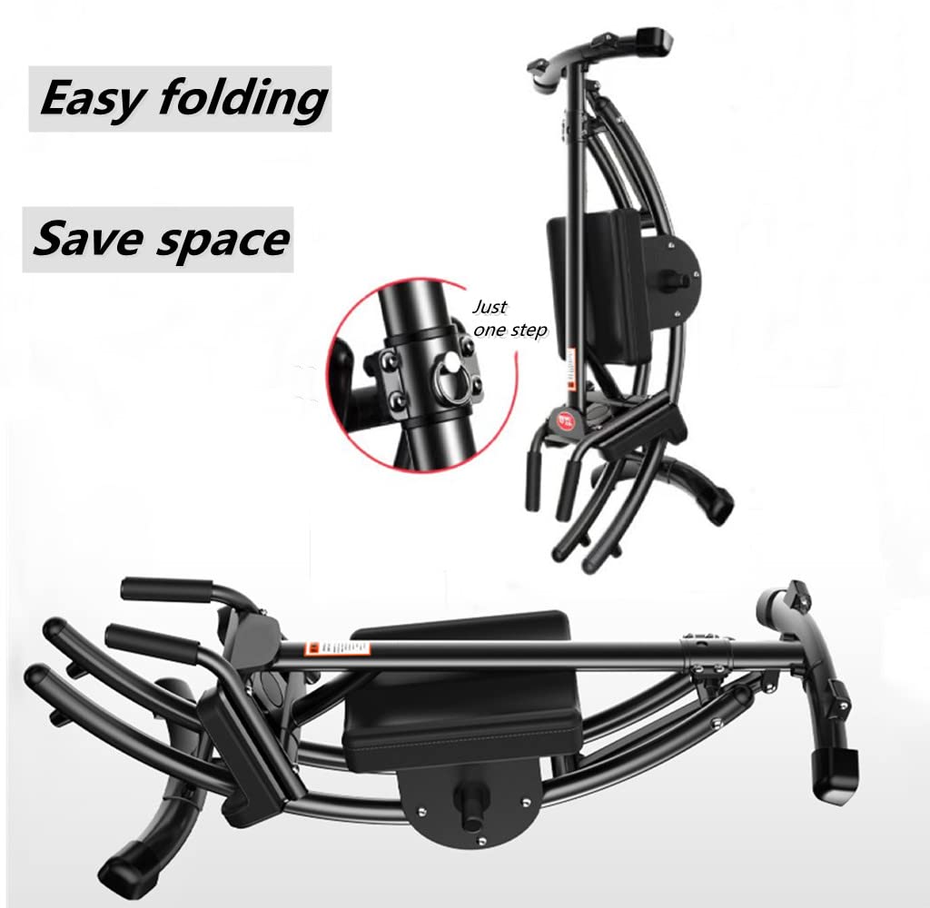 ComMax Adjustable Ab Machine for Home Gym - Foldable Core Workout Equipment for Ab Crunches & Strength Training - Perfect for Home Fitness & Small Spaces