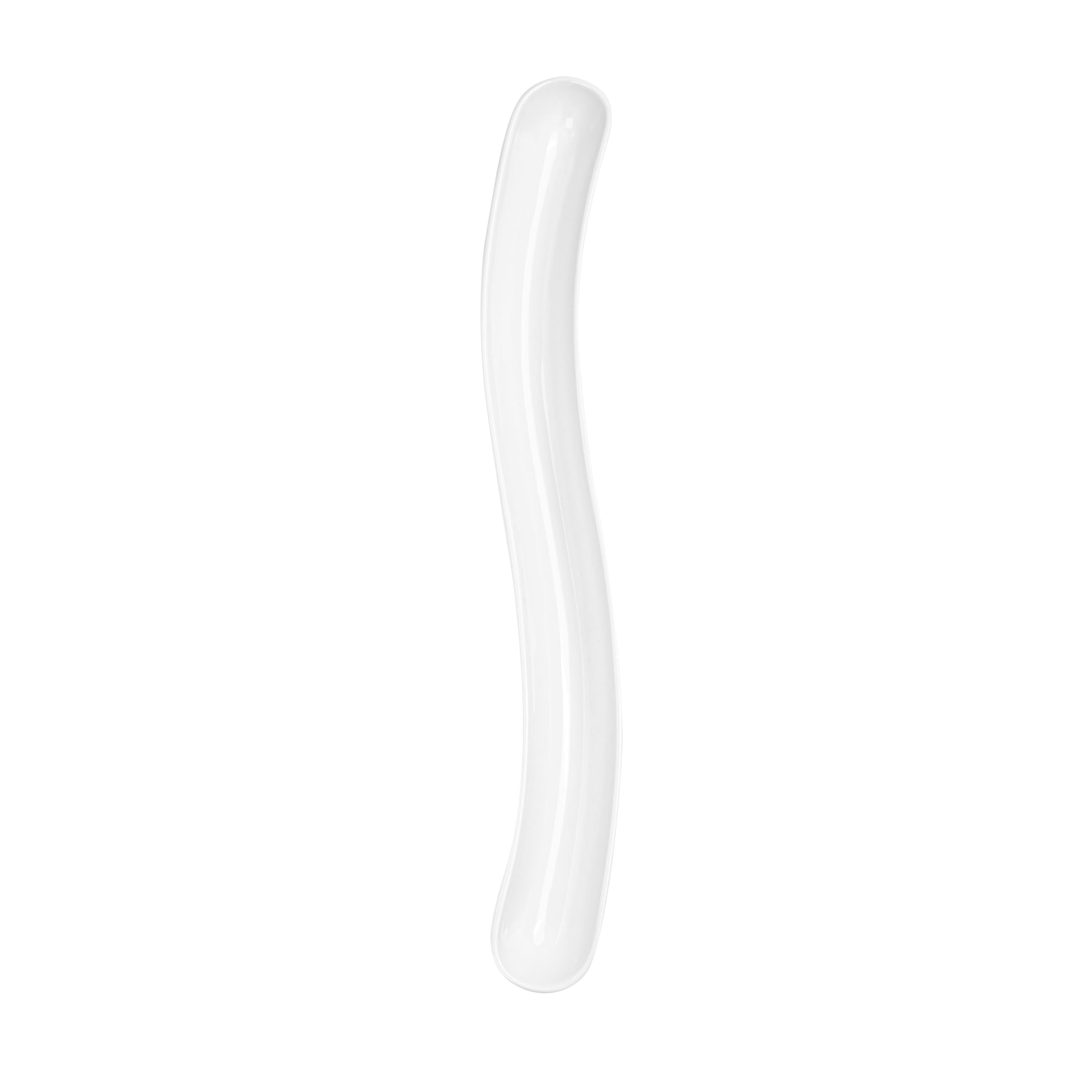 Swerve 14oz White Porcelain Olive Plate - Dishwasher Safe Snack & Appetizer Tray for Restaurants