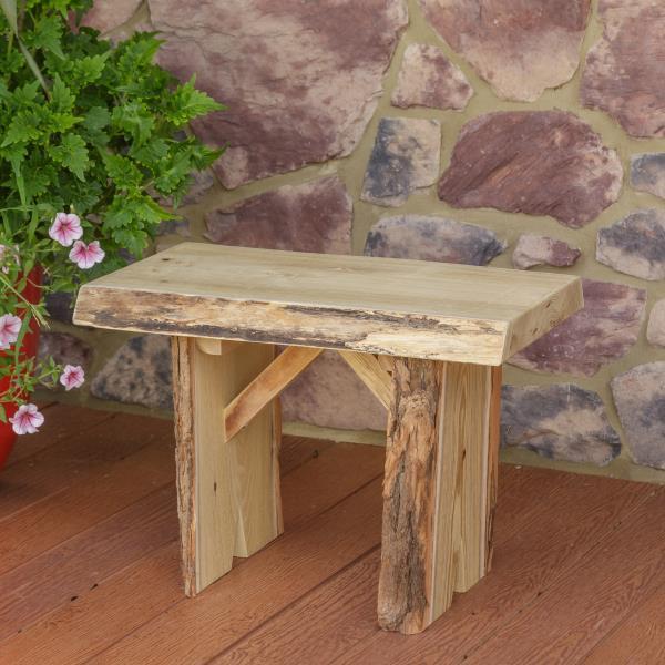 A & L Furniture Blue Mountain Wildwood Bench - Rustic Wooden Entryway Bench for Hallway, Living Room, and Outdoor Use
