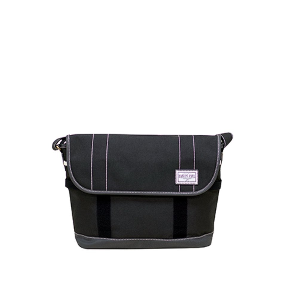 Harvest Label Connect Palette Commuter Messenger Bag for Men & Women - Waterproof Laptop Bag with Adjustable Strap, Perfect for Work, Travel & Daily Use (Black)