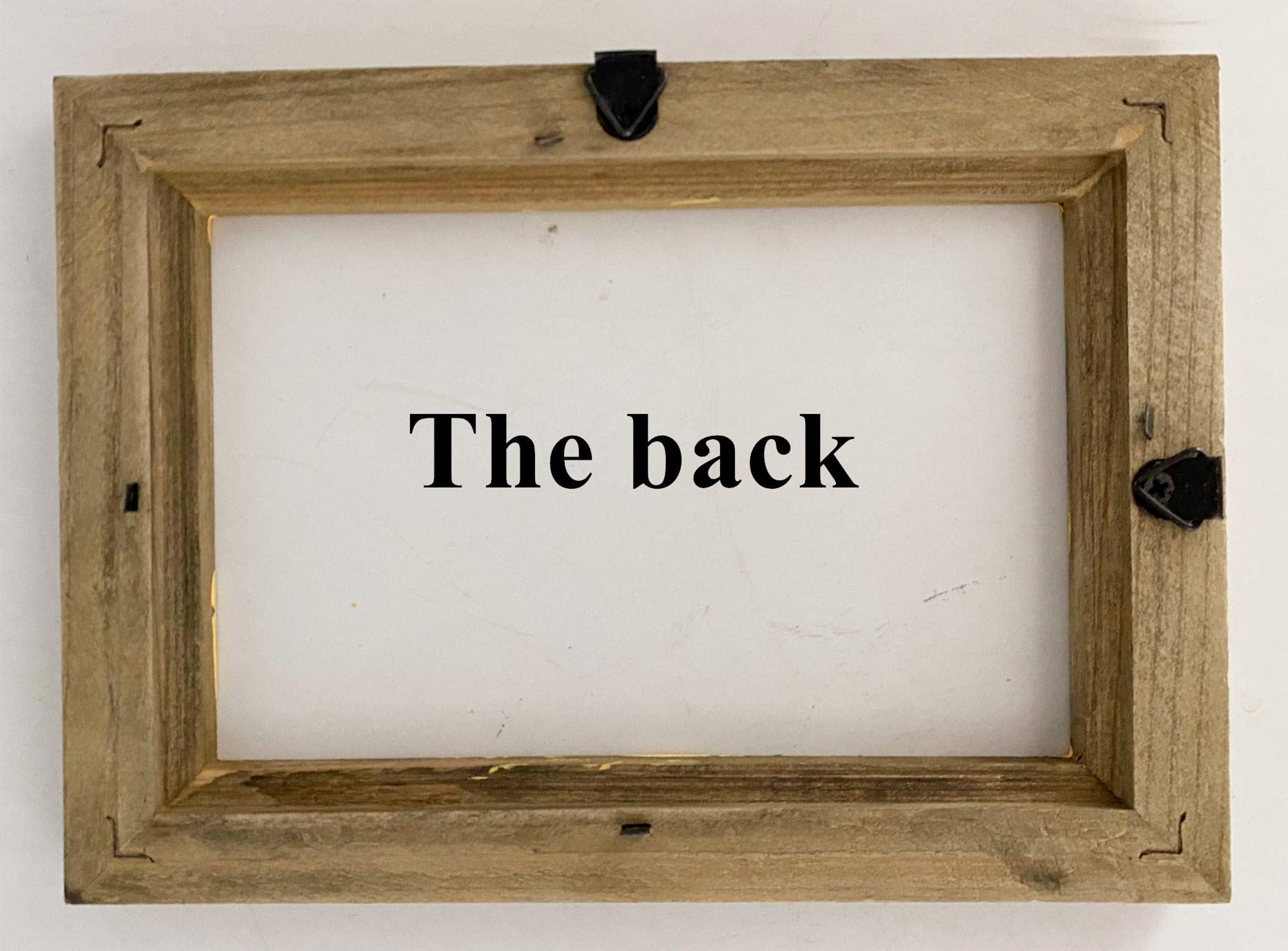 4x6 Inch Rustic Picture Frames - Farmhouse Distressed Wood Photo Frames for Tabletop or Wall Mounting - Vertical & Horizontal Display - Reclaimed Wood Home & Office Decor - Perfect for Gallery Walls, Shelves, and Desktop Displays