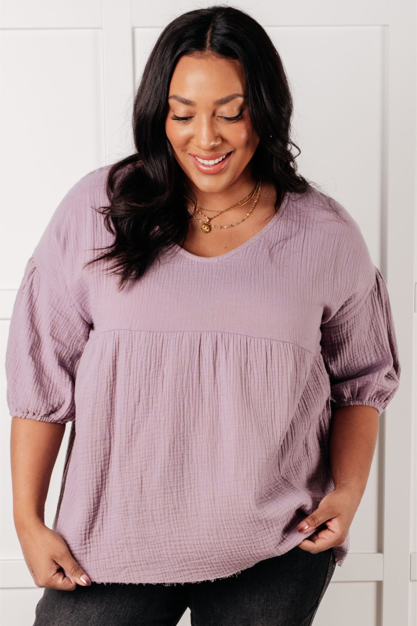 Stylish Bubble Sleeve Peasant Blouse for Women | Flowy Boho Chic Top | Perfect for Casual Outings, Date Nights & Summer Vacations