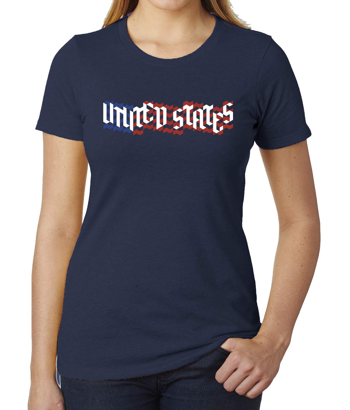 American Flag T-Shirt for Women - Patriotic 4th of July Graphic Tee - USA Independence Day Apparel - Perfect for BBQ Parties & Summer Festivals
