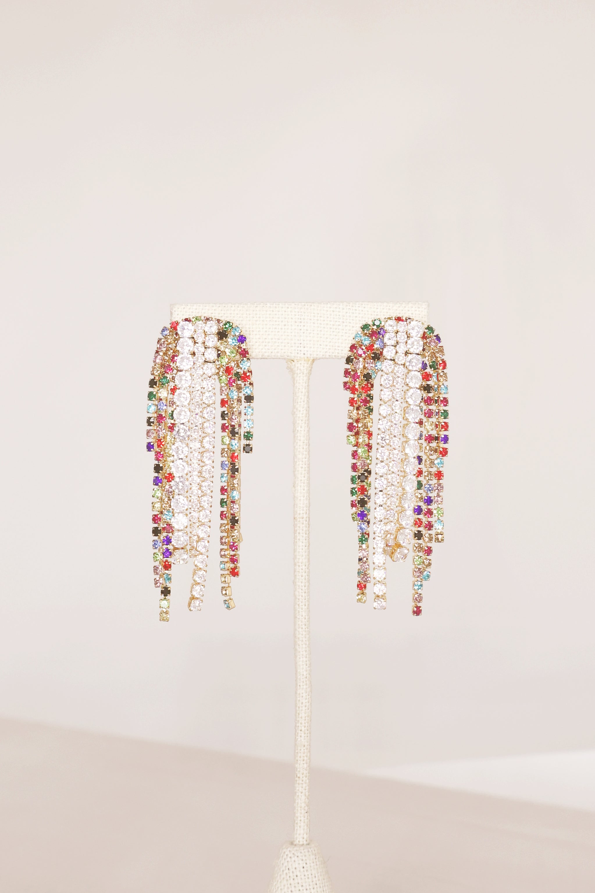 Tiffany Style Fringe Earrings for Women - Elegant Multi-Layered Dangle Earrings for Party, Wedding & Evening Wear