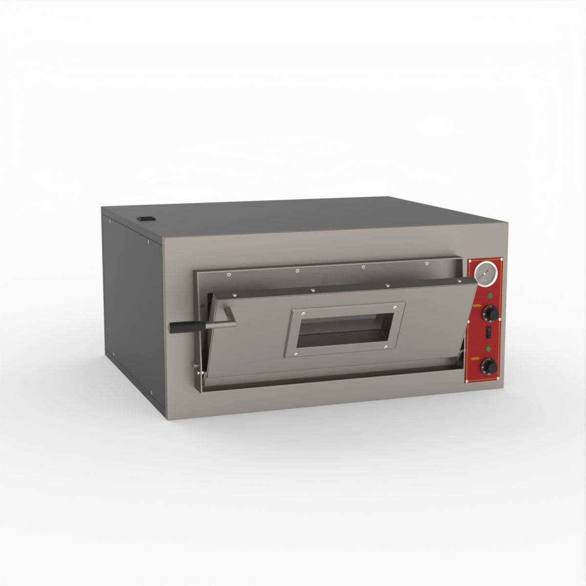 BakerMax Black Panther EP 2 1E Commercial Pizza Deck Oven - Perfect for Pizzerias, Restaurants & Catering Businesses