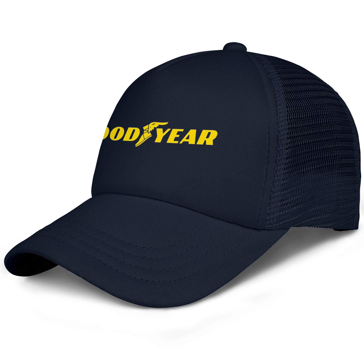 Unisex Adjustable Baseball Cap with Goodyear Brim - Breathable Flat Hat for Men & Women - Perfect for Outdoor Sports, Running, Hiking, and Casual Wear