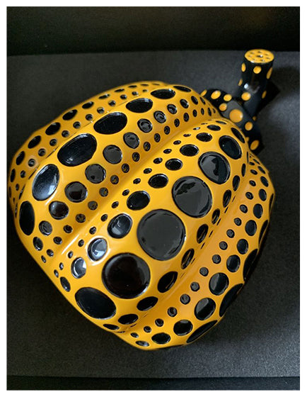 Yayoi Kusama Naoshima Yellow Pumpkin Japan Exclusive Art Sculpture - Perfect for Modern Home Decor & Art Collectors