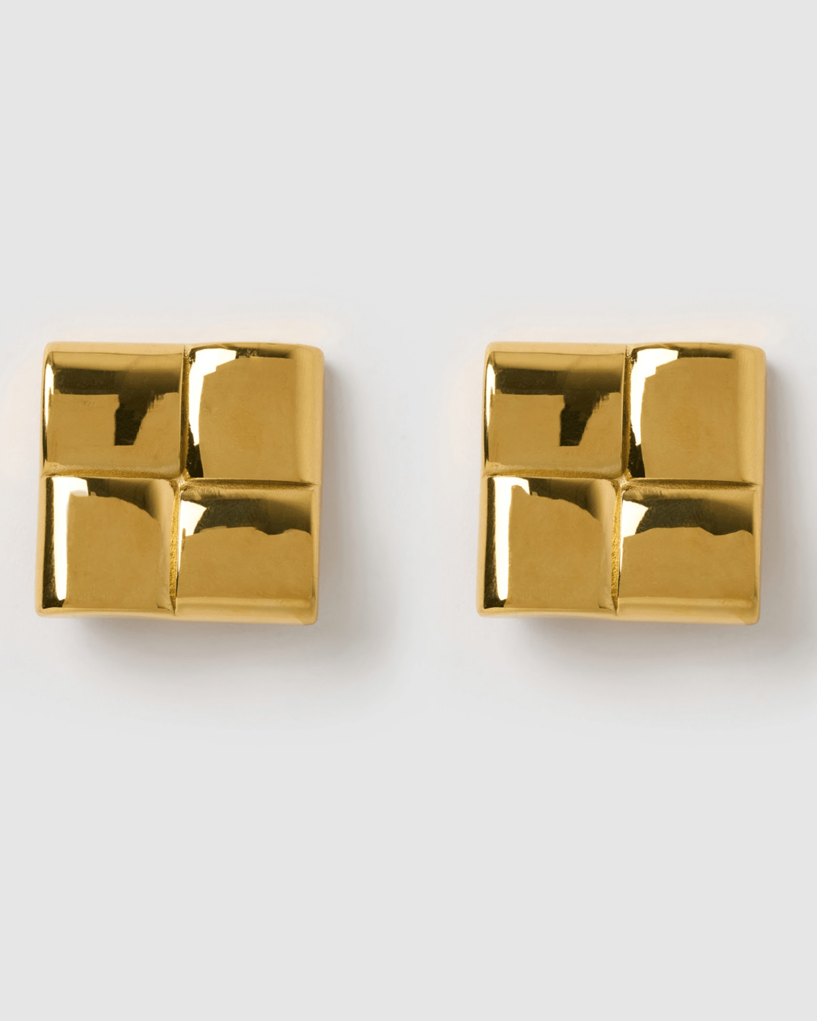 Izoa Geneva Stud Earrings - 14K Gold Plated Hypoallergenic Earrings for Women | Perfect for Everyday Wear, Parties & Gifts