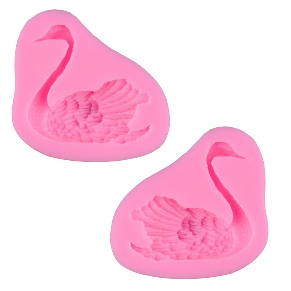 Premium Silicone Fondant Molds for Cake Decorating - Swan Design Polymer Clay Molds for DIY Baking, Candy Making & Home Crafts - Perfect for Wedding Cakes, Birthday Parties & Creative Projects