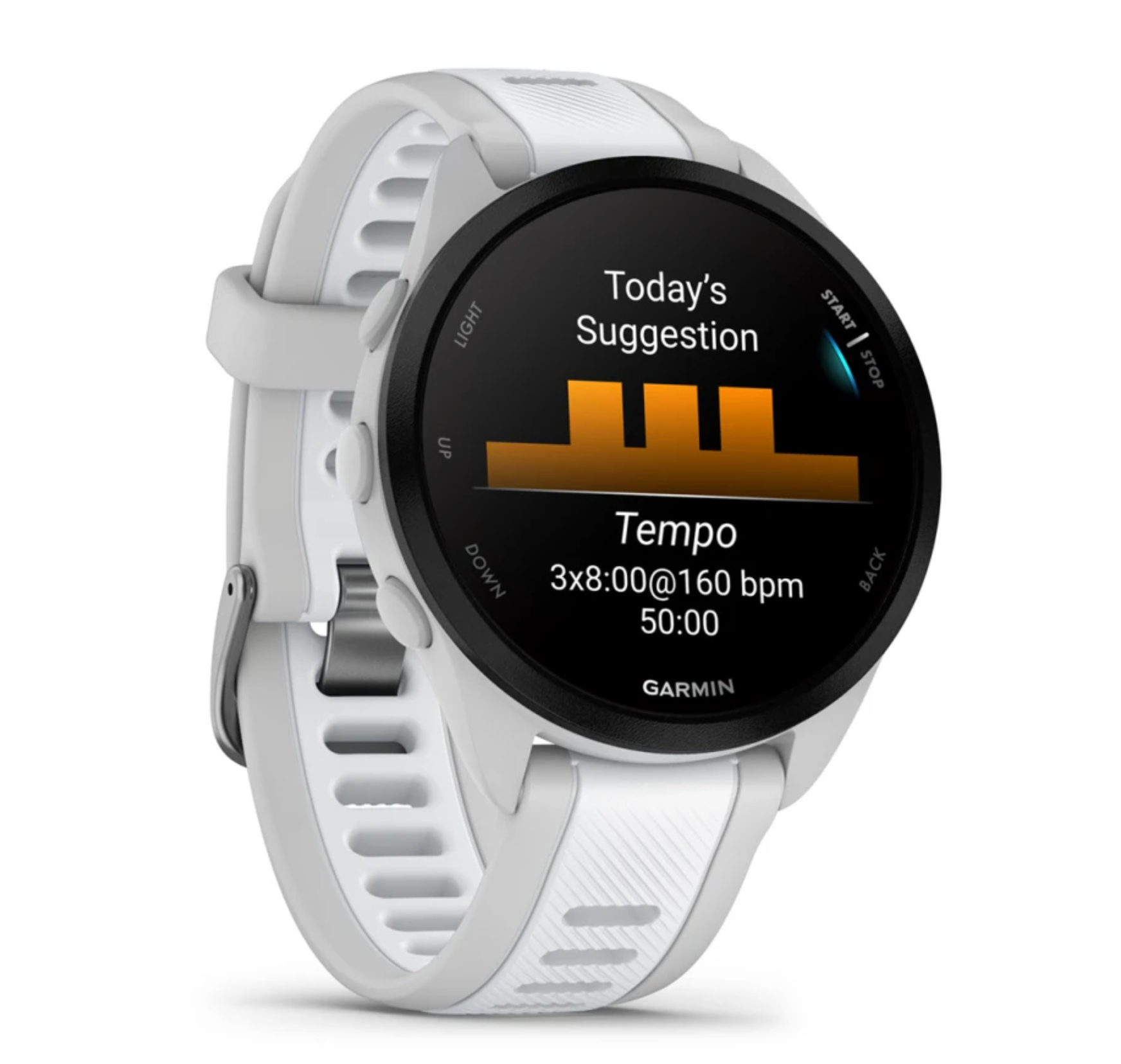 Garmin Forerunner 165 Music GPS Smartwatch - Mist Grey/Whitestone - Fitness Tracker with Music Storage, Heart Rate Monitor & Sleep Tracking - Perfect for Running, Cycling & Outdoor Activities