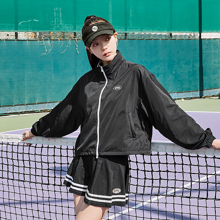 XXMX Crop Windbreaker Jacket - Lightweight & Stylish Women's Outerwear for Running, Hiking & Outdoor Activities